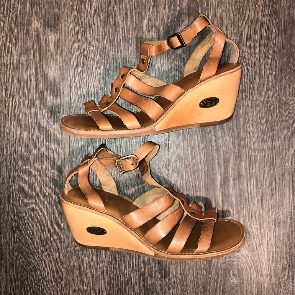 Ecco Gladiator Wedge Sandals